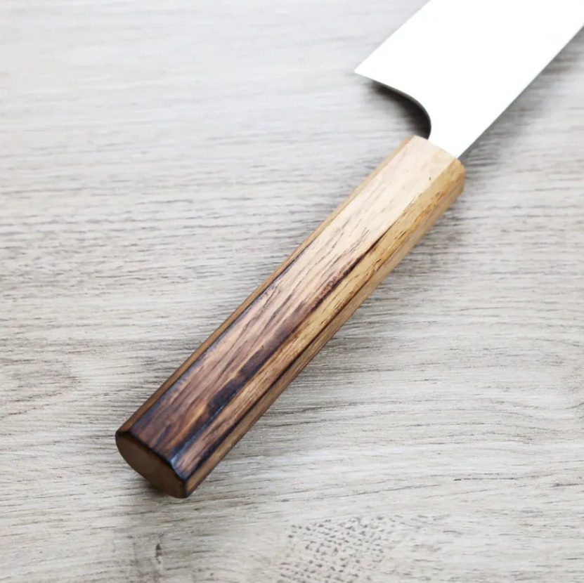 安立打刃物 牛刀 240mm VG10 大馬士革 和柄 (3) 安立打刃物 牛刀 240mm VG10 大馬士革 和柄