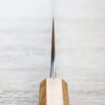 安立打刃物 牛刀 240mm VG10 大馬士革 和柄 (4) 安立打刃物 牛刀 240mm VG10 大馬士革 和柄