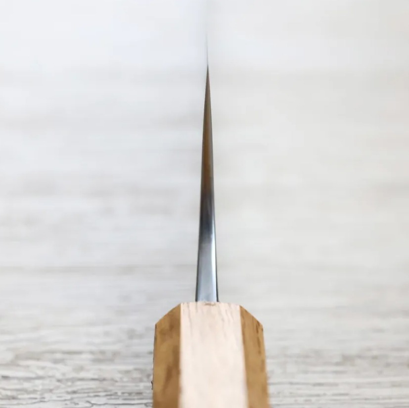 安立打刃物 牛刀 240mm VG10 大馬士革 和柄 (4) 安立打刃物 牛刀 240mm VG10 大馬士革 和柄