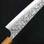 安立打刃物 牛刀 240mm VG10 大馬士革 和柄 (5) 安立打刃物 牛刀 240mm VG10 大馬士革 和柄