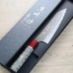 黑崎優 閃光 文化 165mm 青紙超級鋼 紅松石穩定木 (2) 黑崎優 閃光 文化 165mm 青紙超級鋼 紅松石/穩定木