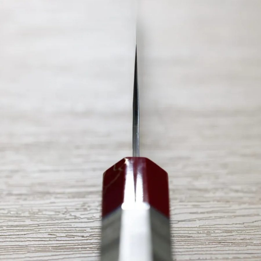 黑崎優 閃光 文化 165mm 青紙超級鋼 紅松石穩定木 (4) 黑崎優 閃光 文化 165mm 青紙超級鋼 紅松石/穩定木