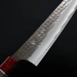 黑崎優 閃光 牛刀 210mm 青紙超級鋼 紅松石穩定木 (5) 黑崎優 閃光 牛刀 210mm 青紙超級鋼 紅松石/穩定木