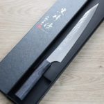 黑崎優 閃光 筋引 240mm SG2粉末HSS鋼 穩定木