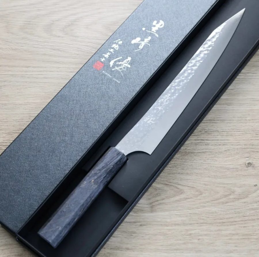 黑崎優 閃光 筋引 240mm SG2粉末HSS鋼 穩定木