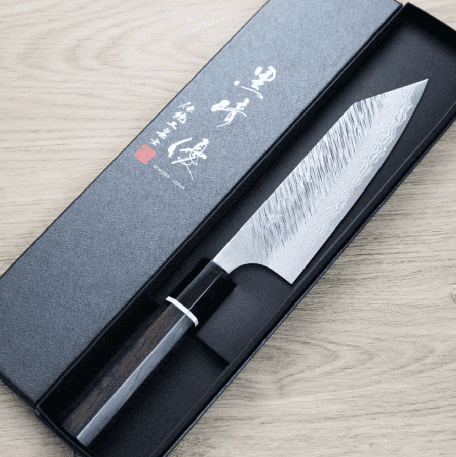 黑崎優 風神 文化 165mm VG10鋼 墨流 (2) 黑崎優 風神 文化 165mm VG10鋼 墨流