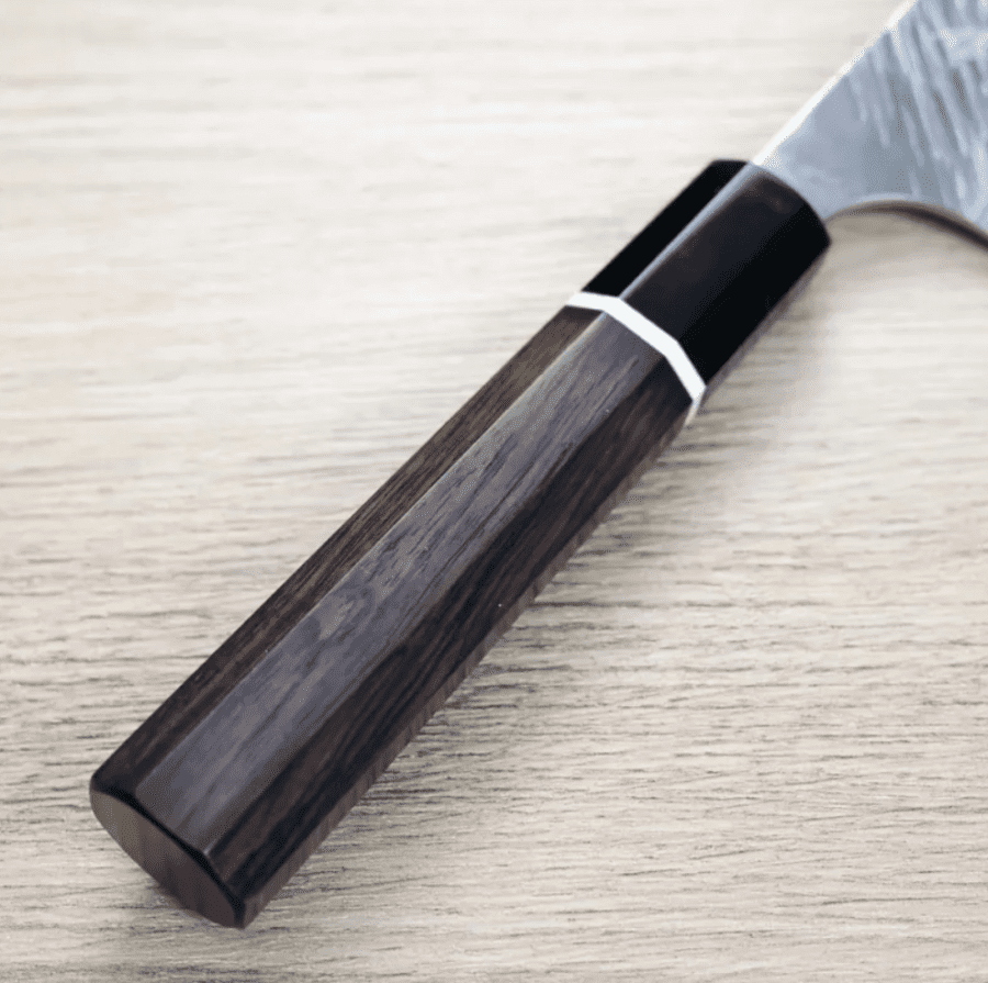 黑崎優 風神 文化 165mm VG10鋼 墨流 (3) 黑崎優 風神 文化 165mm VG10鋼 墨流