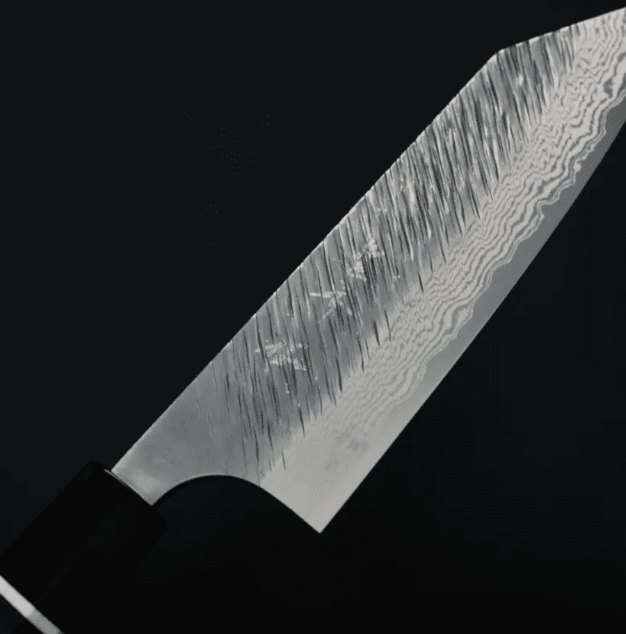 黑崎優 風神 文化 165mm VG10鋼 墨流 (7) 黑崎優 風神 文化 165mm VG10鋼 墨流