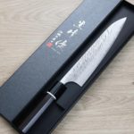 黑崎優 風神 牛刀 210mm VG10鋼 墨流 (2) 黑崎優 風神 牛刀 210mm VG10鋼 墨流