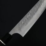 黑崎優 風神 牛刀 210mm VG10鋼 墨流 (6) 黑崎優 風神 牛刀 210mm VG10鋼 墨流