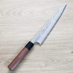 黑崎優 風神 筋引 240mm VG10鋼 墨流