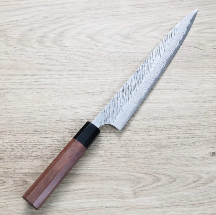 黑崎優 風神 筋引 240mm VG10鋼 墨流 黑崎優 風神 筋引 240mm VG10鋼 墨流