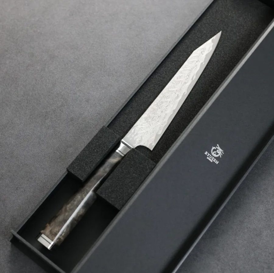 龍泉刃物 煌黑龍MT 蔬果刀 135mm SG2 99層鎳染大馬士革