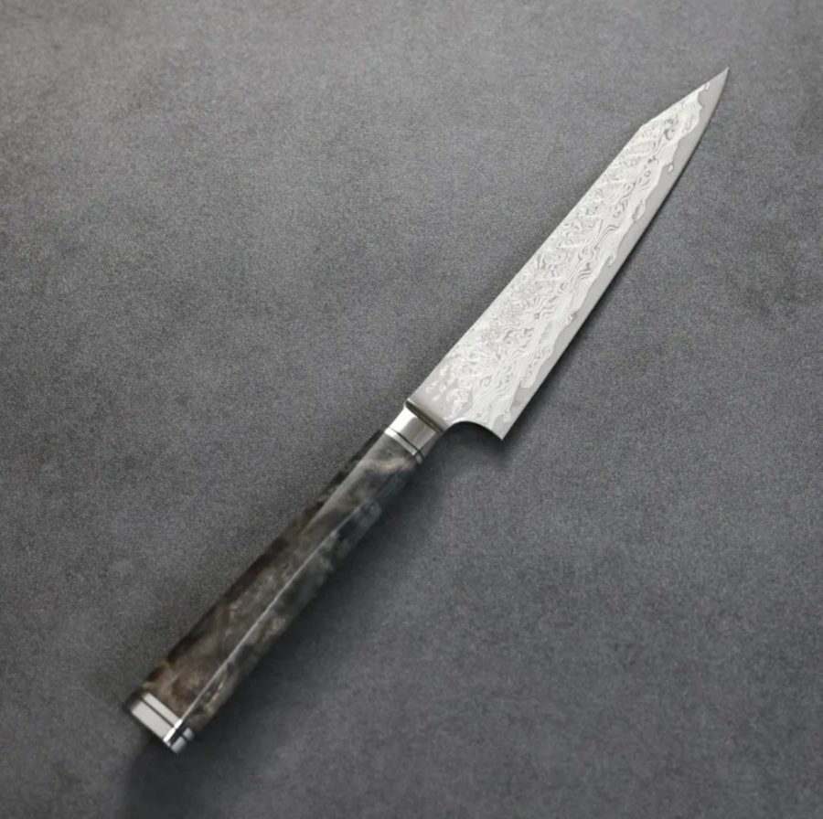 龍泉刃物 煌黑龍MT 蔬果刀 135mm SG2 99層鎳染大馬士革