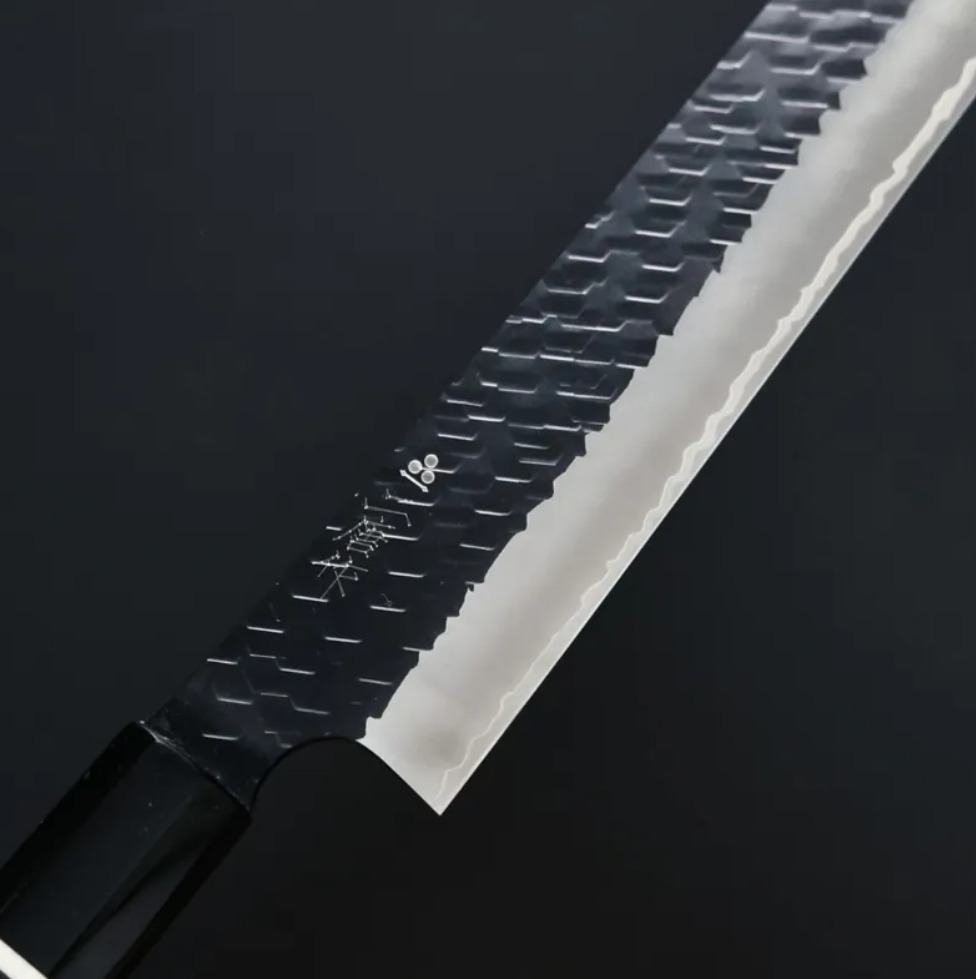 二唐刃物 黒打ち sg2 先丸筋引き 255mm 二唐刃物鍛造所 NIGARA SG2 黒