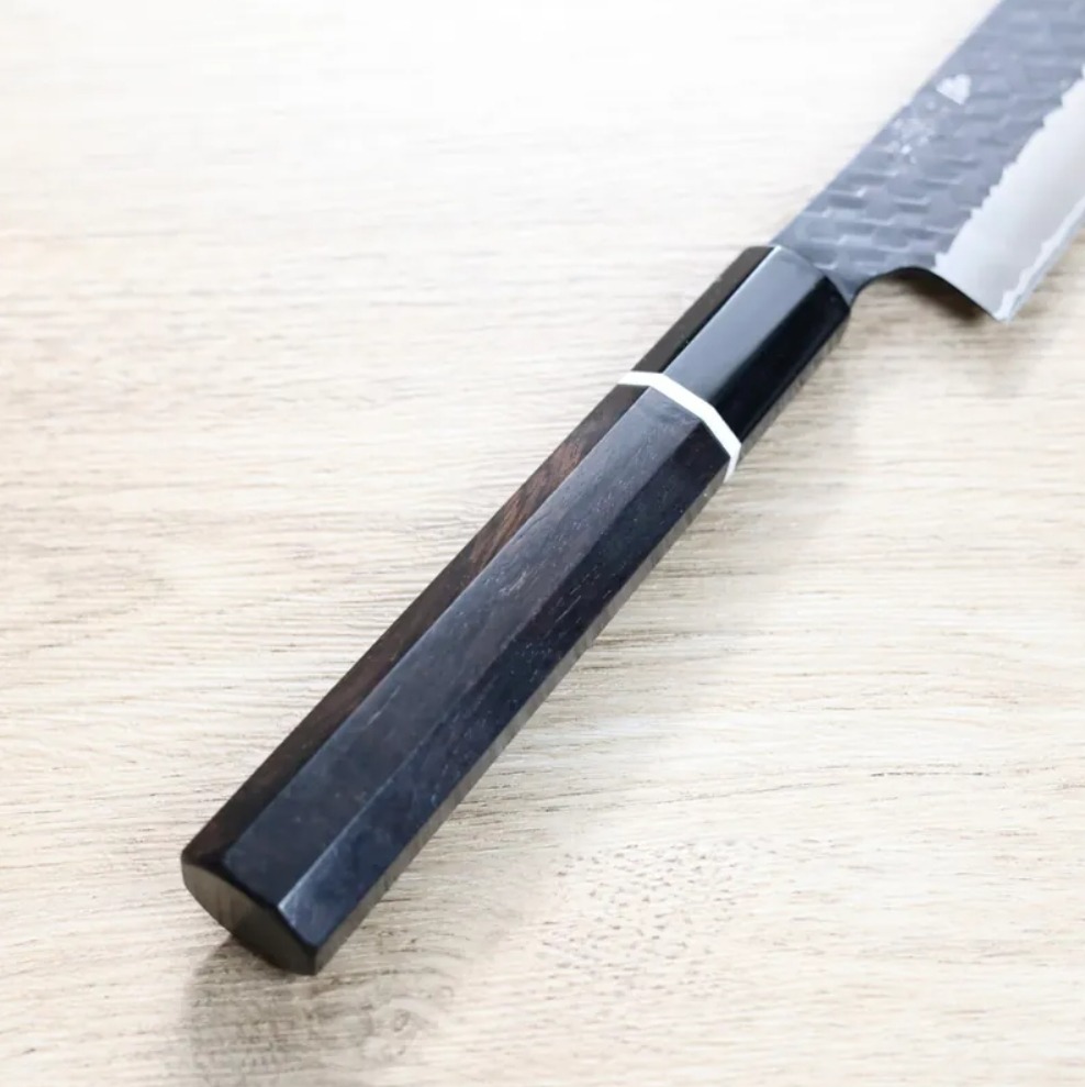 二唐刃物先丸筋引300mmSG2粉末HSS鋼黑打鎚目- 火星主廚的回歸之旅