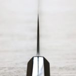 二唐刃物 牛刀 240mm SG2粉末HSS鋼<br>暗紋 黑檀八角柄