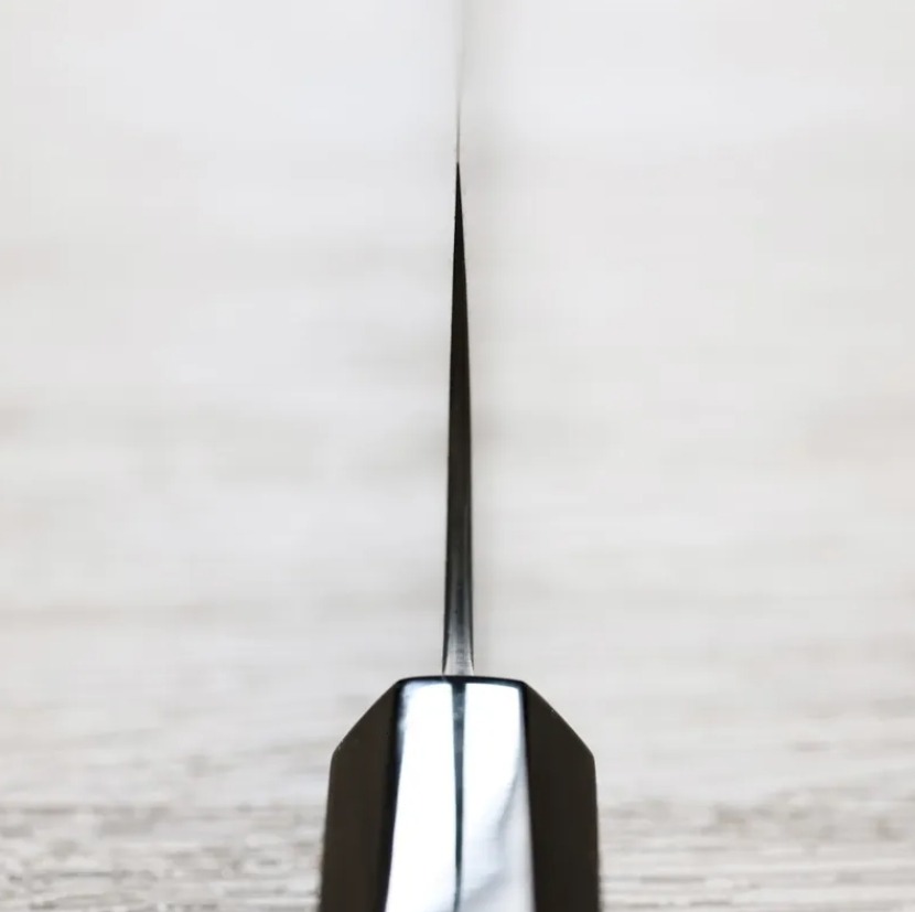 二唐刃物 牛刀 240mm SG2粉末HSS鋼<br>暗紋 黑檀八角柄