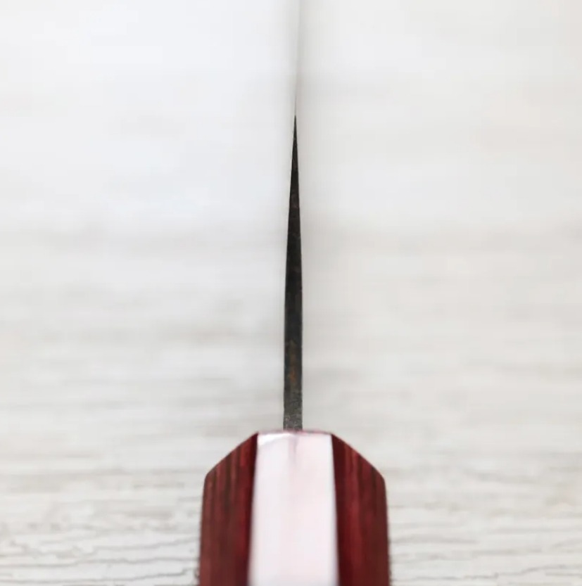 佐治武士 牛刀 180mm VG10鋼 黑染霓虹大馬士革