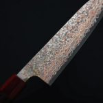 佐治武士 牛刀 180mm VG10鋼 黑染霓虹大馬士革