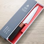 二唐刃物 蔬果 150mm<br>SG2粉末HSS鋼 磨鎚目