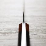 二唐刃物 蔬果 150mm<br>SG2粉末HSS鋼 磨鎚目