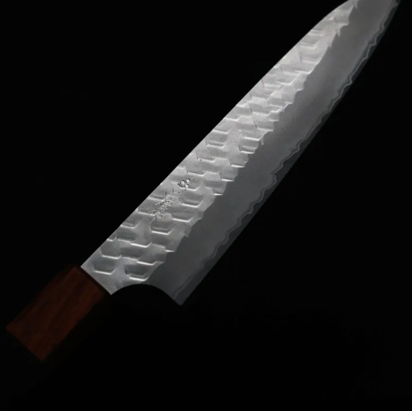 二唐刃物 蔬果 150mm<br>SG2粉末HSS鋼 磨鎚目