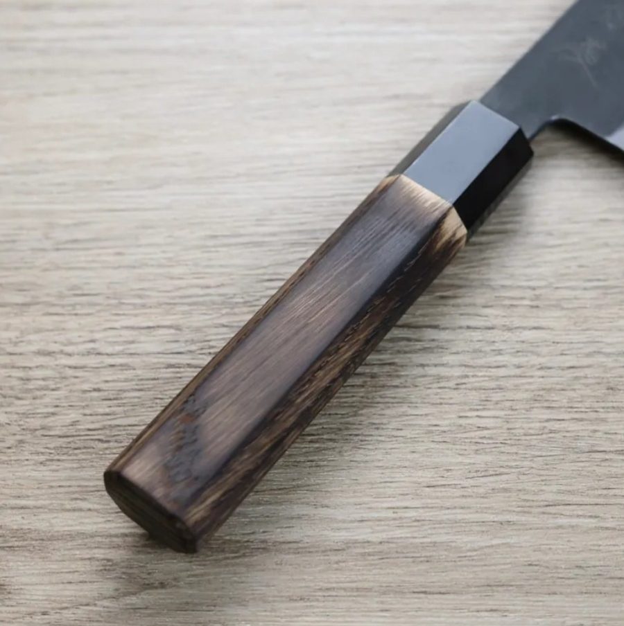 日野浦刃物 味方屋 三德 180mm 白紙鋼 黑打 (3) 日野浦刃物 味方屋 三德 180mm 白紙鋼 黑打