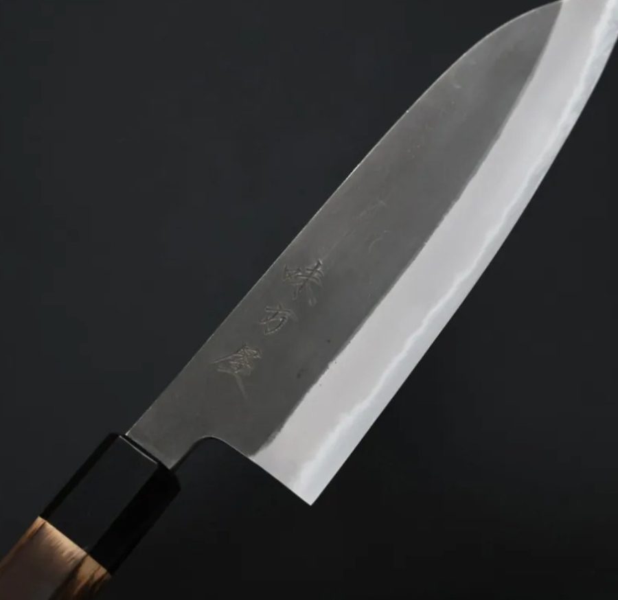 日野浦刃物 味方屋 三德 180mm 白紙鋼 黑打 (6) 日野浦刃物 味方屋 三德 180mm 白紙鋼 黑打