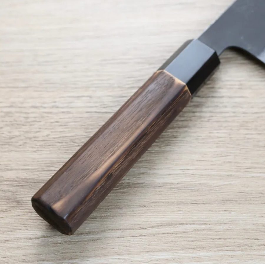 日野浦刃物 味方屋 牛刀 210mm 白紙鋼 黑打 (3) 日野浦刃物 味方屋 牛刀 210mm 白紙鋼 黑打