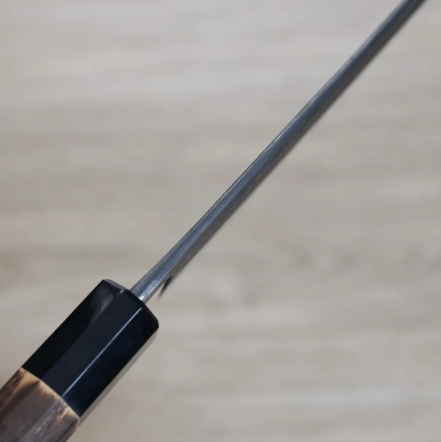 日野浦刃物 味方屋 牛刀 210mm 白紙鋼 黑打 (5) 日野浦刃物 味方屋 牛刀 210mm 白紙鋼 黑打