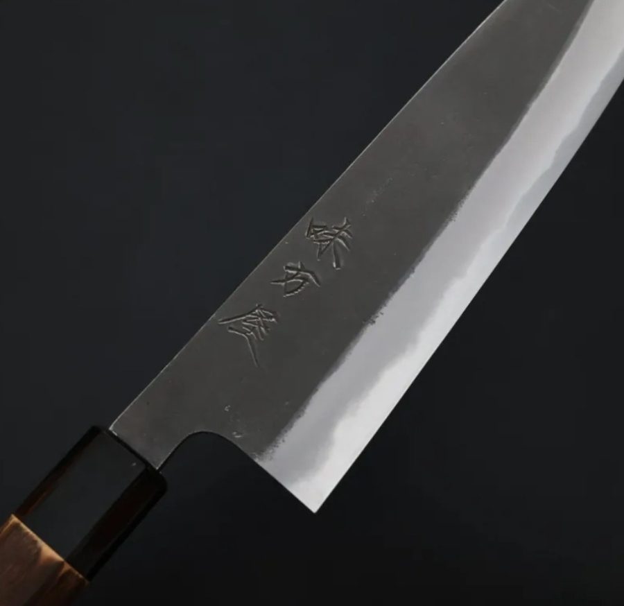 日野浦刃物 味方屋 牛刀 210mm 白紙鋼 黑打 (6) 日野浦刃物 味方屋 牛刀 210mm 白紙鋼 黑打