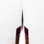 日野浦刃物 筋引 240mm 白紙鋼 黑打鍛地墨流 (4) 日野浦刃物 味方屋 筋引 240mm 白紙鋼 黑打鍛地墨流