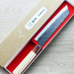 1 好光 切付牛刀 190mm 白紙鋼 黑打