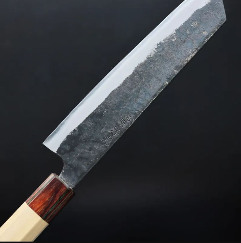 6 好光 切付牛刀 190mm 白紙鋼 黑打