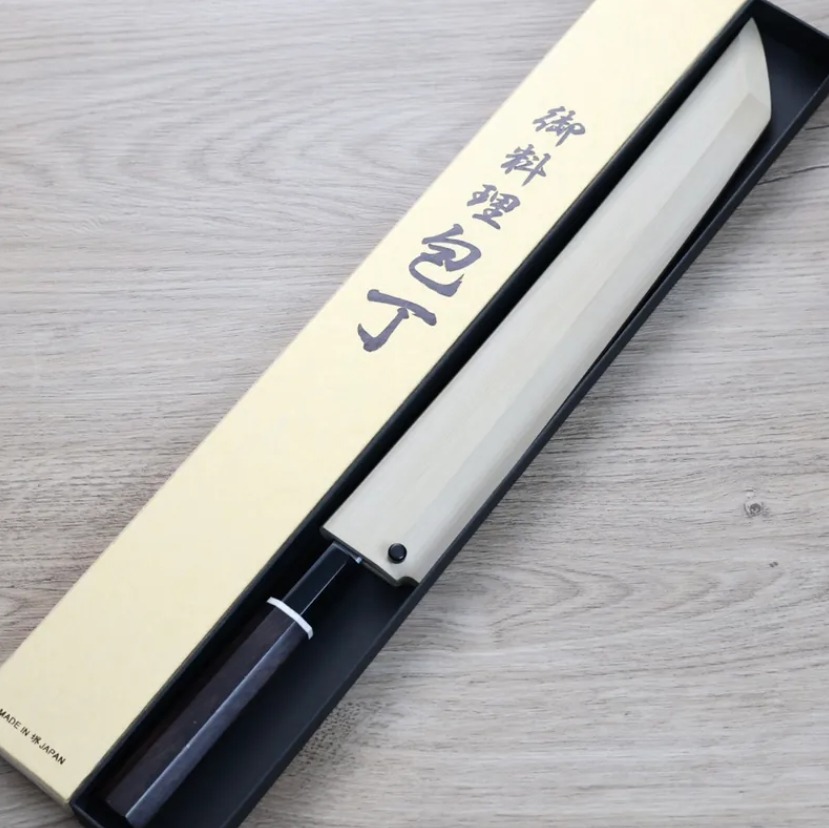 一徹x田中義一 先丸蛸引 300mm 白紙鋼付鞘 (3) 一徹x田中義一 先丸蛸引 300mm 白紙鋼/付鞘