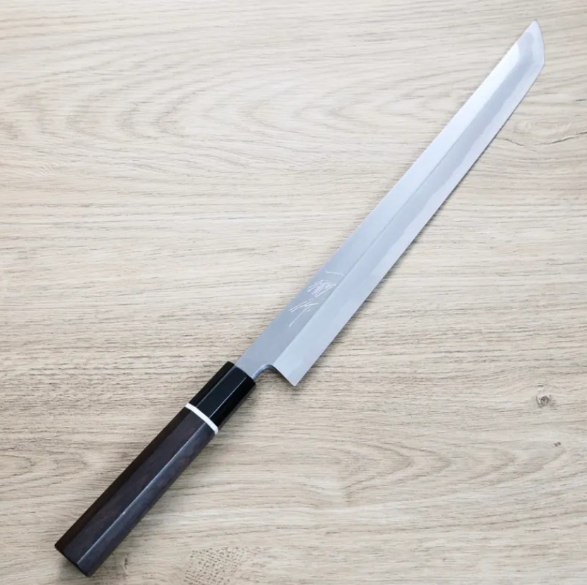 一徹x田中義一 先丸蛸引 300mm 白紙鋼付鞘 一徹x田中義一 先丸蛸引 300mm 白紙鋼/付鞘