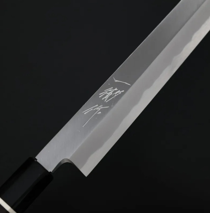 一徹x田中義一 先丸蛸引 330mm 白紙鋼付鞘 (6) 一徹x田中義一 先丸蛸引 330mm 白紙鋼/付鞘