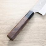 二唐刃物 菜切 180mm 青紙超級鋼 柳葉鎚目 (3) 二唐刃物 菜切 180mm 青紙超級鋼 柳葉鎚目