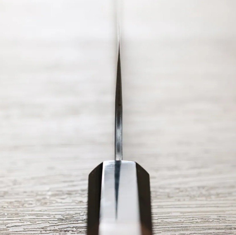 二唐刃物 菜切 180mm 青紙超級鋼 柳葉鎚目 (4) 二唐刃物 菜切 180mm 青紙超級鋼 柳葉鎚目