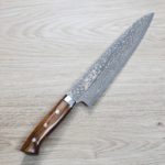 佐治武士 牛刀 210mm VG10W鋼 黑金大馬士革 沙漠鐵木 佐治武士 牛刀 210mm VG10W鋼 黑金大馬士革 沙漠鐵木