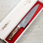 佐治武士 牛刀 210mm VG10W鋼 黑金大馬士革 沙漠鐵木 (2) 佐治武士 牛刀 210mm VG10W鋼 黑金大馬士革 沙漠鐵木