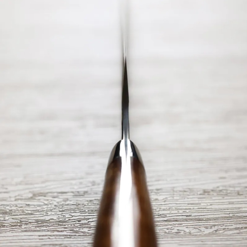 佐治武士 牛刀 210mm 青紙超級鋼 黑打鎚目 (4) 佐治武士 牛刀 210mm 青紙超級鋼 黑打鎚目