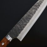 佐治武士 牛刀 210mm 青紙超級鋼 黑打鎚目 (5) 佐治武士 牛刀 210mm 青紙超級鋼 黑打鎚目