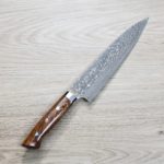 佐治武士 牛刀 240mm VG10W鋼 黑金大馬士革 沙漠鐵木 佐治武士 牛刀 240mm VG10W鋼 黑金大馬士革 沙漠鐵木