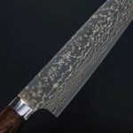 佐治武士 牛刀 240mm VG10W鋼 黑金大馬士革 沙漠鐵木 (5) 佐治武士 牛刀 210mm VG10W鋼 黑金大馬士革 沙漠鐵木