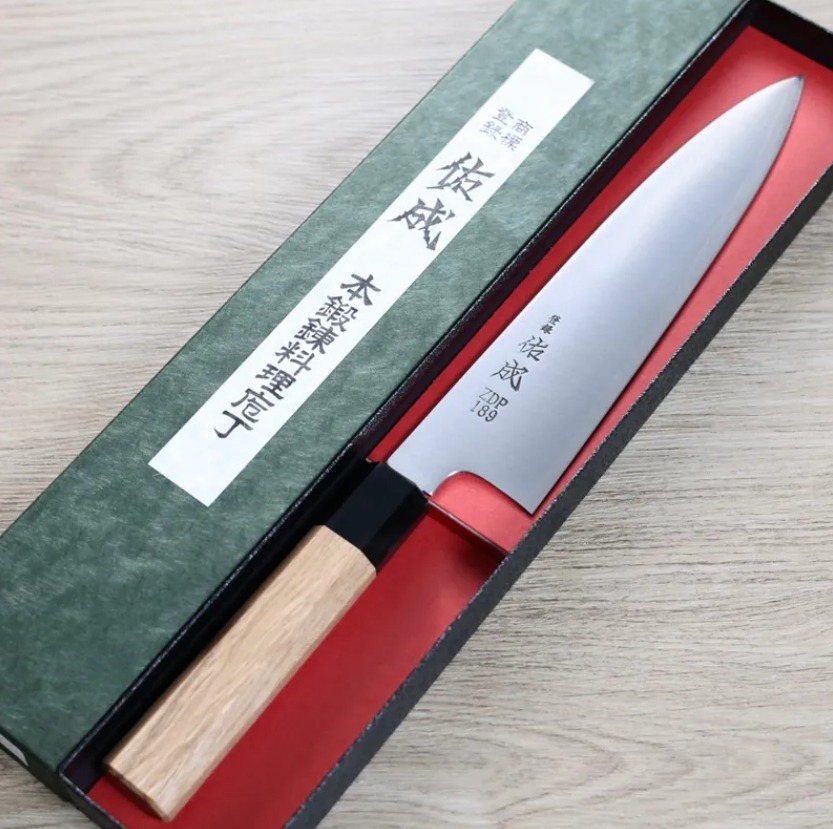 佑成 牛刀 210mm ZDP189粉末HSS鋼 (2) 佑成 牛刀 210mm ZDP189粉末HSS鋼