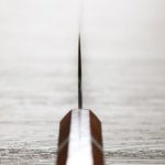 加藤義實 文化刀 170mm SG2粉末HSS鋼 黑染鎳大馬士革 花梨八角柄