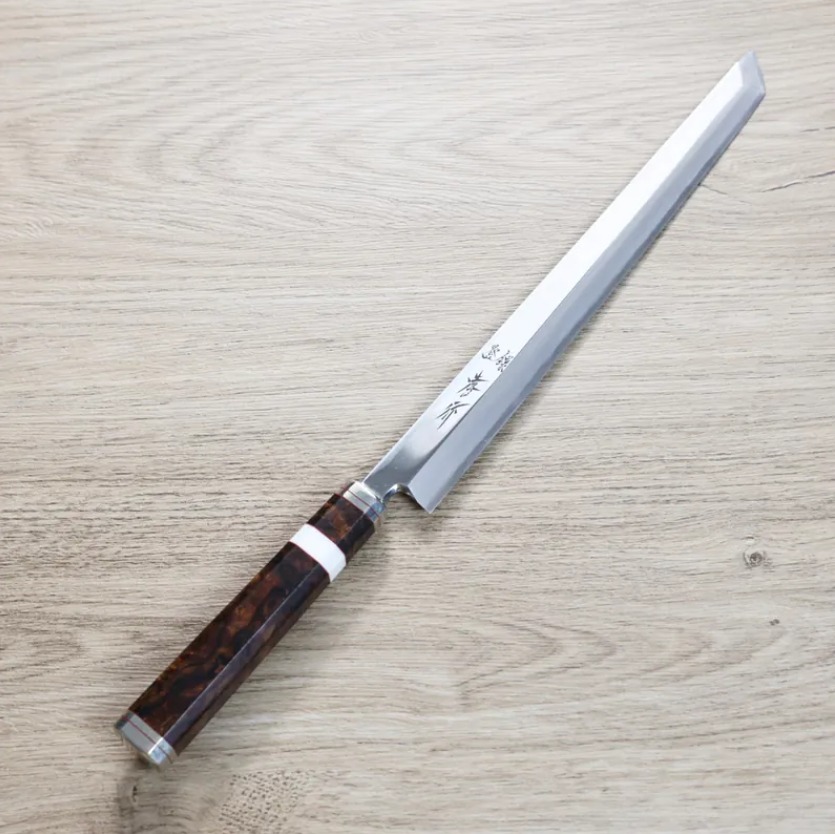 堺孝行 紫電 先丸柳刃 270mm 銀三鋼 飛燕 堺孝行 紫電 先丸柳刃 270mm 銀三鋼 飛燕