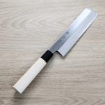 堺菊孝 薄刃 180mm 黃紙鋼 改良霞研